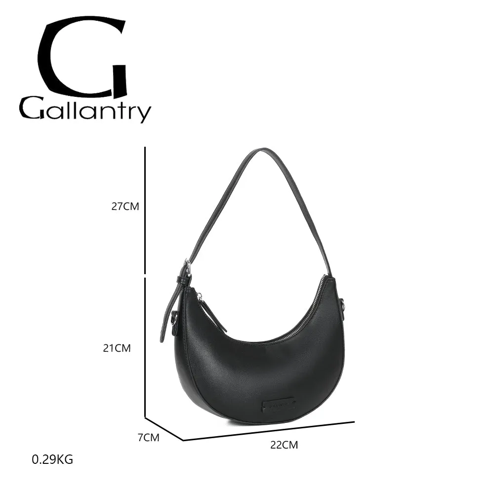 Gallantry Paris Cyra sac demi-lune Noir léger