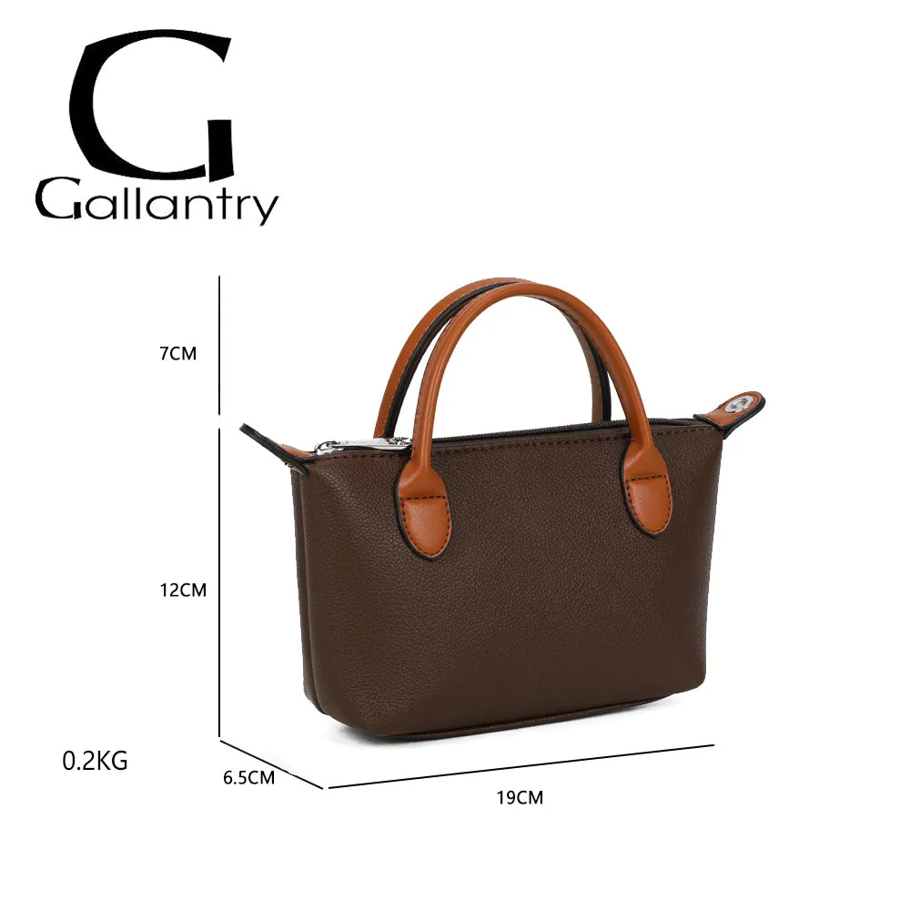 Gallantry Paris La Minette sac à main Coffee mini zippé