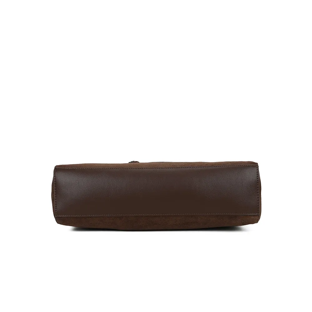 Gallantry Le Paloma sac bandoulière noir aspect suédé