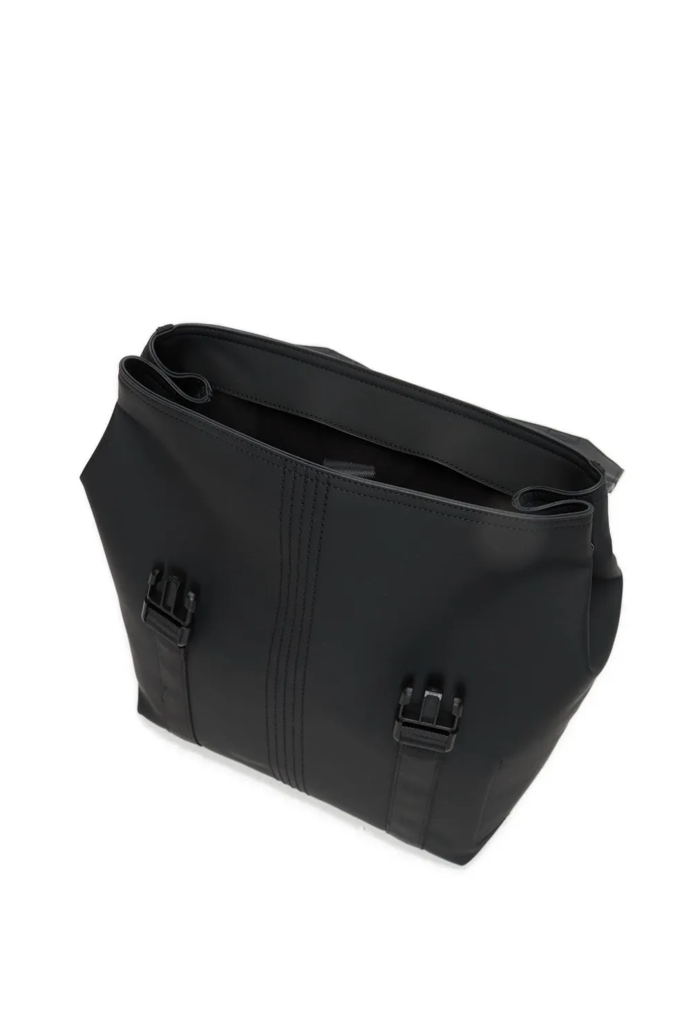 O bag Livigno sac à dos noir tissu gommé