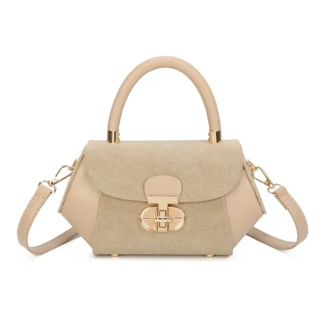 Gallantry La Evana petit sac rabat taupe suédine