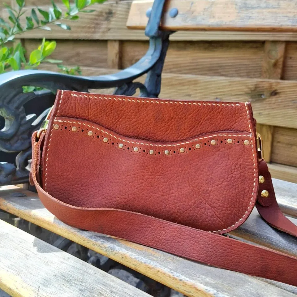Atelier Anne R Héritage sac épaule cuir marron chaud
