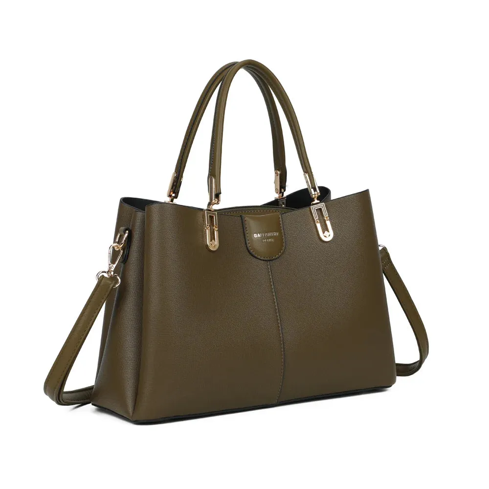 Gallantry Paris Le Zelya sac cabas taupe foncé 3 compartiments