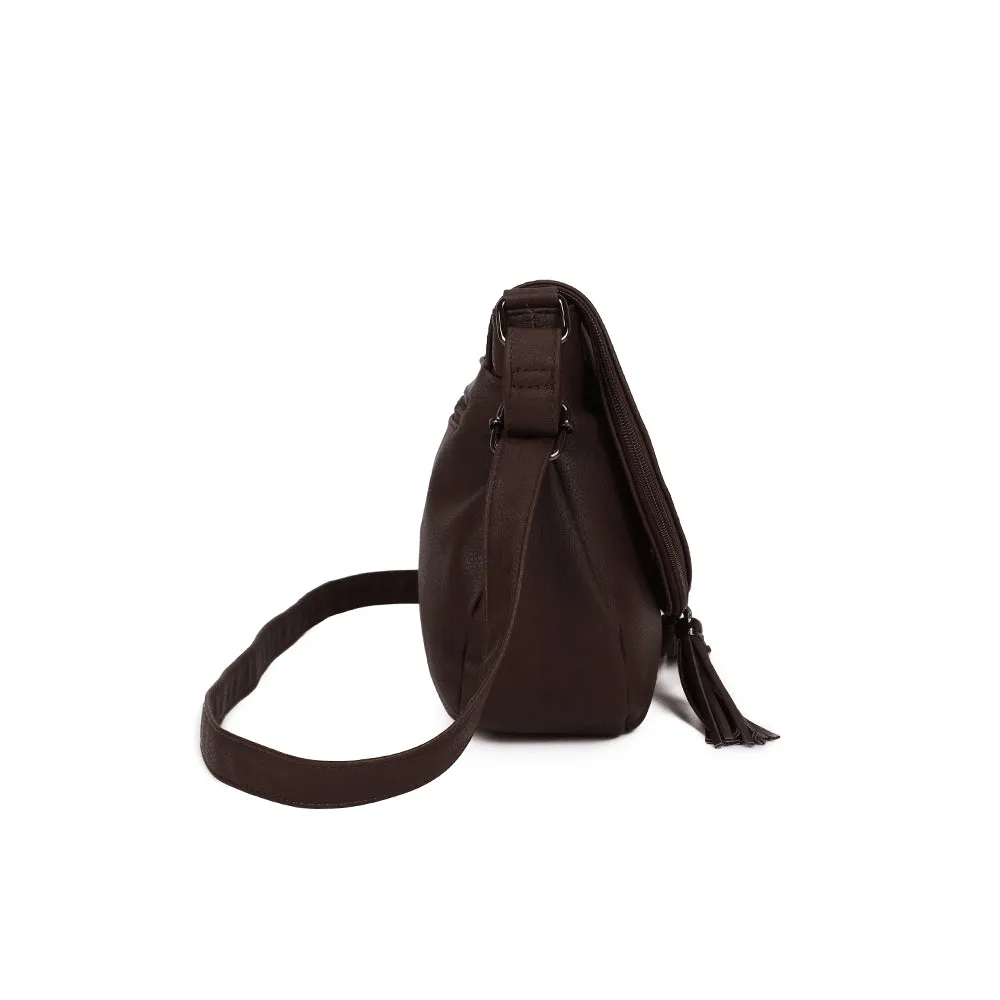 Gallantry Paris Naël sac bandoulière simili cuir coffee