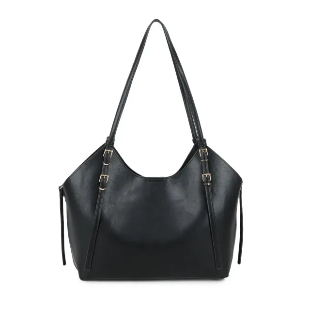 Gallantry Élance sac cabas noir lisse