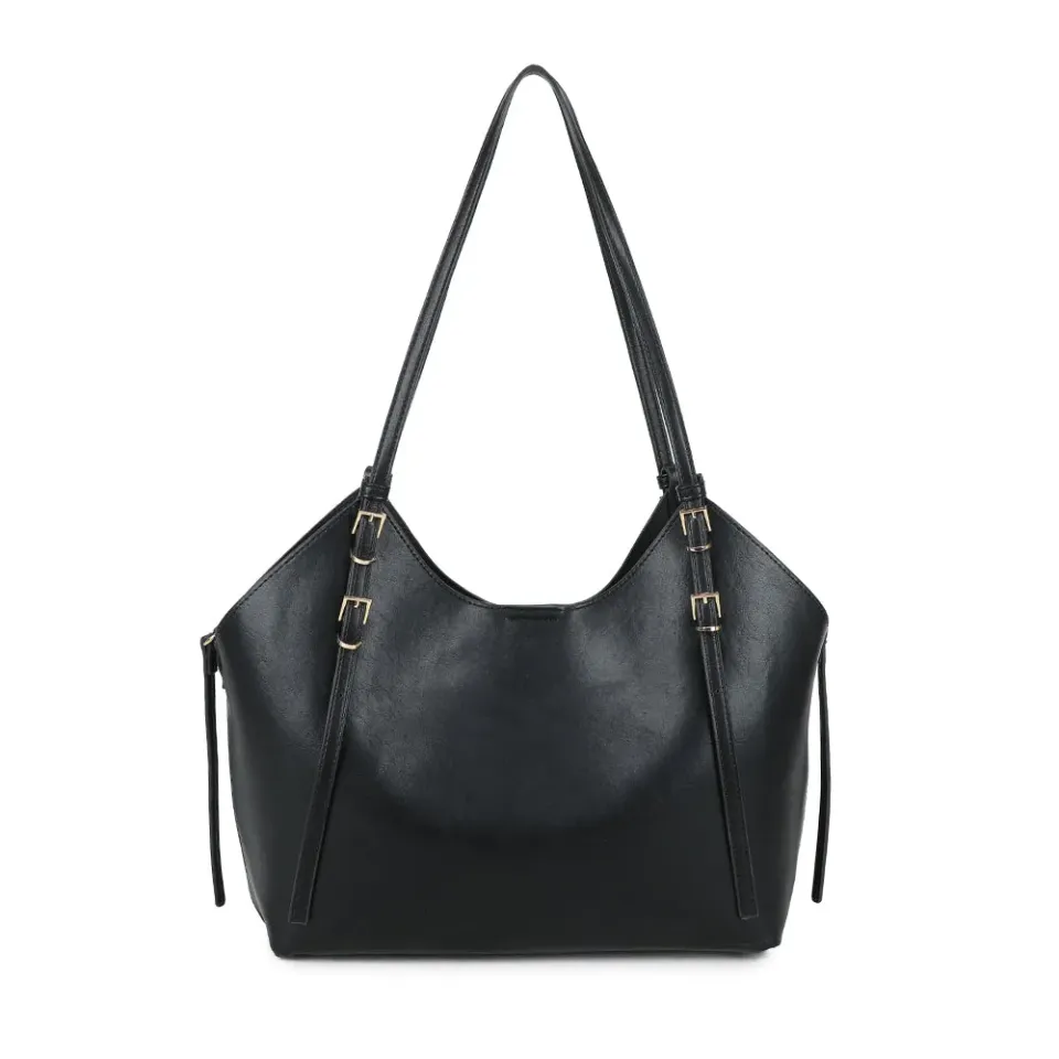 Gallantry Élance sac cabas noir lisse