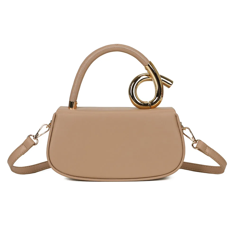 Gallantry Paris La Solyra sac à main rabat Taupe compact