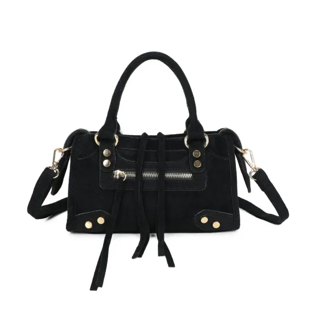 Gallantry Paris Velora sac à main noir suédine