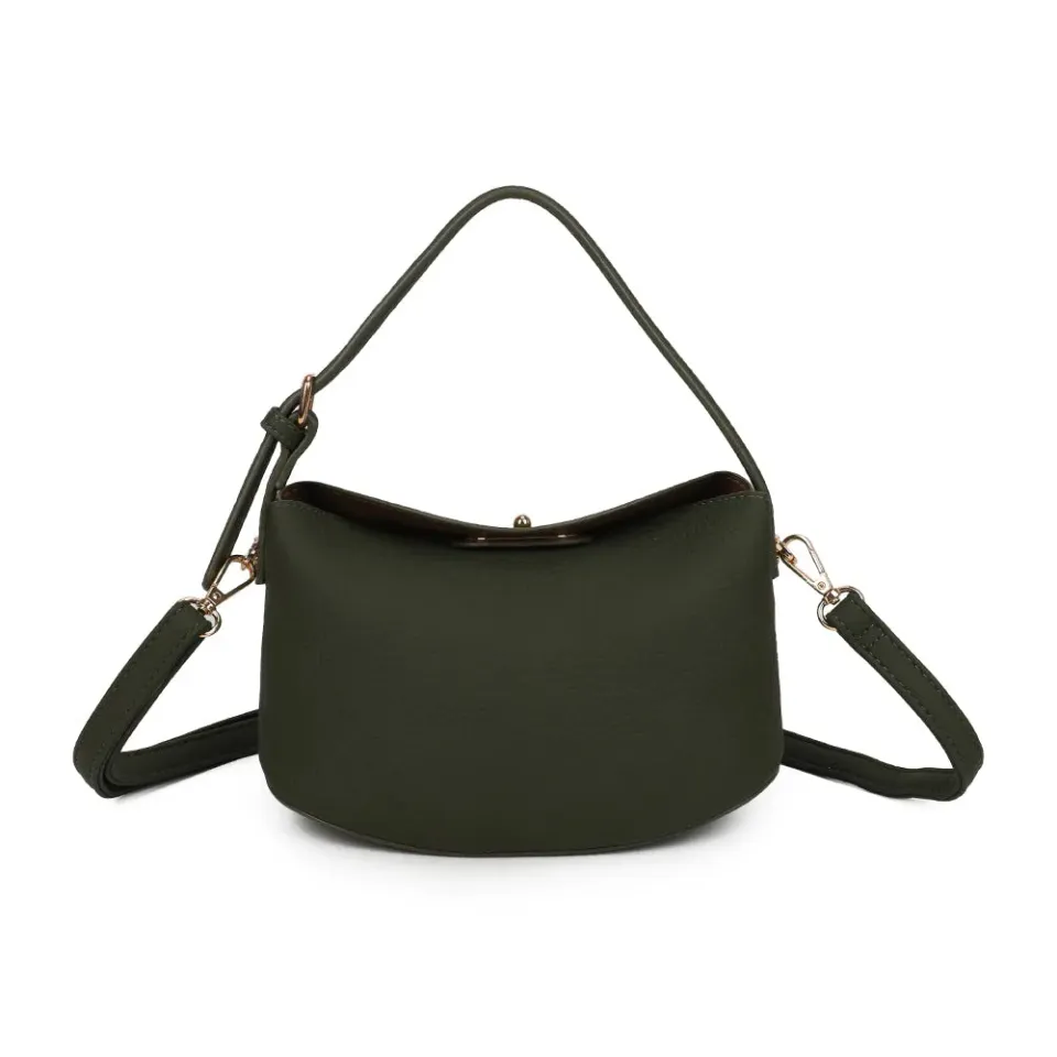 Gallantry Paris Le Mélaris petit sac bandoulière Vert Foncé