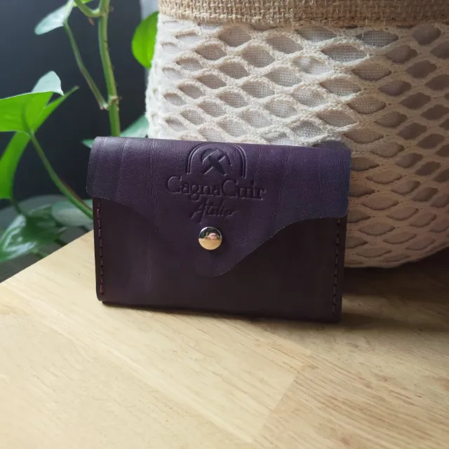 CagnaCuir Atelier Le Pocket porte-monnaie cuir splash compact