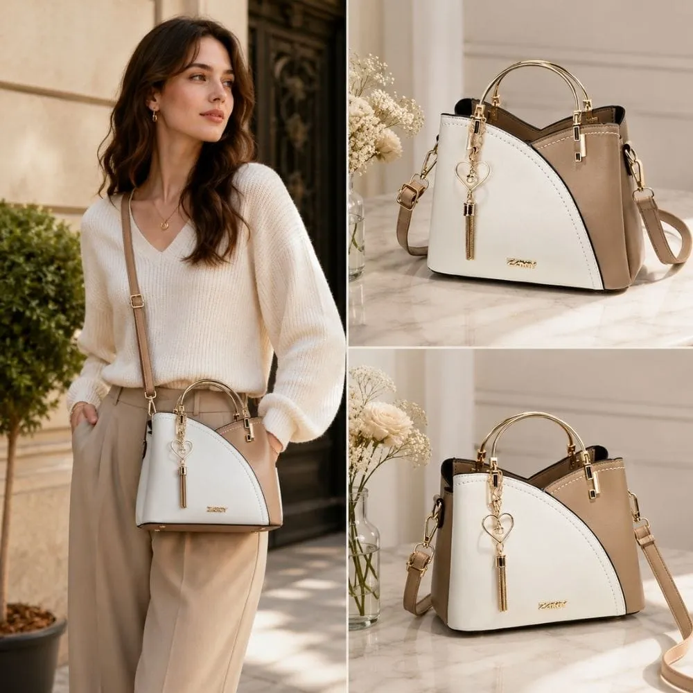 Maison Sacoches Alix sac à main cuir Camel chic