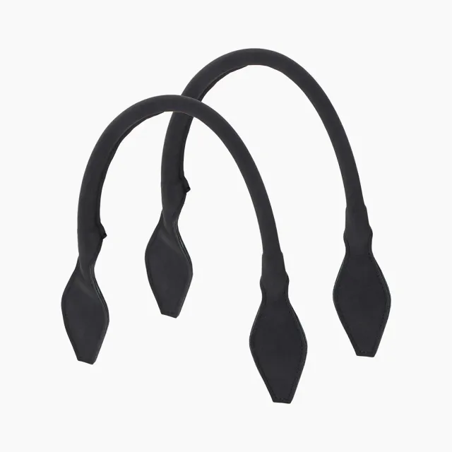 O bag Rombo poignée courte noire suède