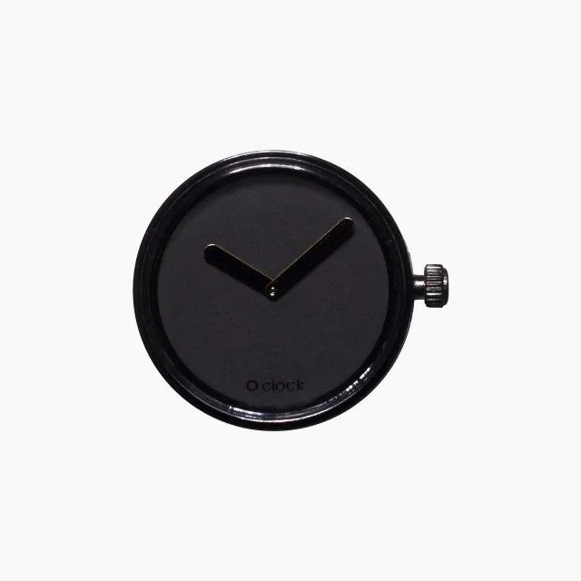 O Bag O Clock mécanisme montre noir total black