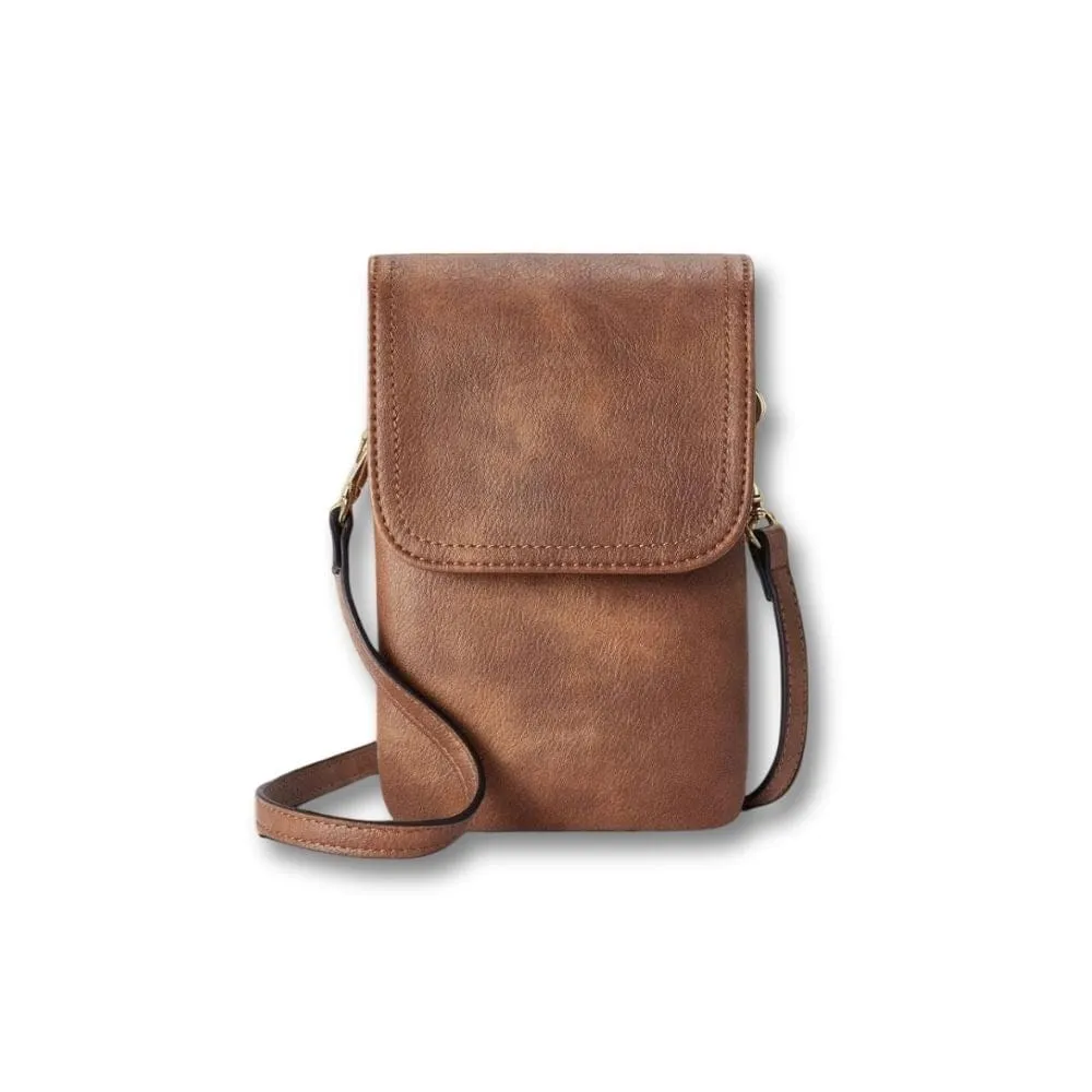 Maison Sacoches Talina sacoche vintage Beige cuir PU