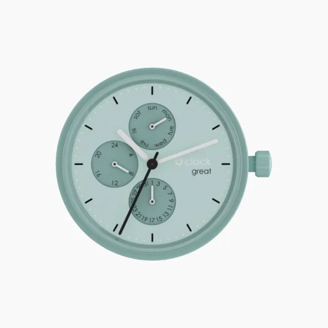 O bag O clock great Great Date Soleil Poussière mécanisme montre