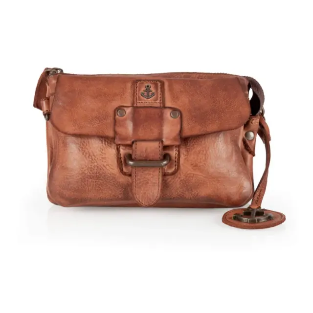 Hexagone Cuir Mini Pocket bandoulière cuir Noir