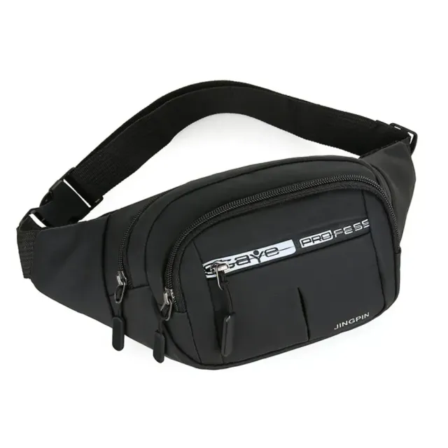 Mon Sacoche Moderne sac banane noir grande capacité