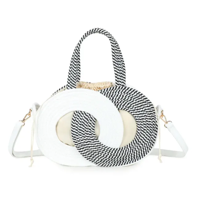 Gallantry Orélya sac tressé rose bandoulière 34cm