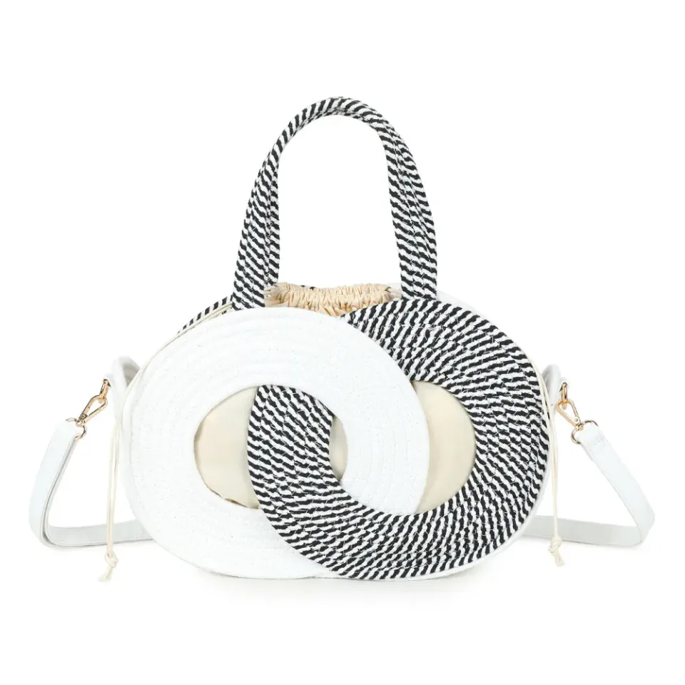 Gallantry Orélya sac tressé rose bandoulière 34cm