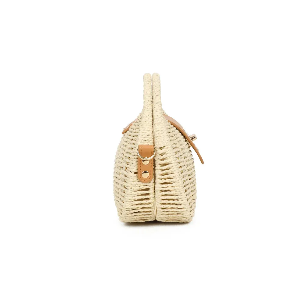 Gallantry Paris Palma sac main beige paille