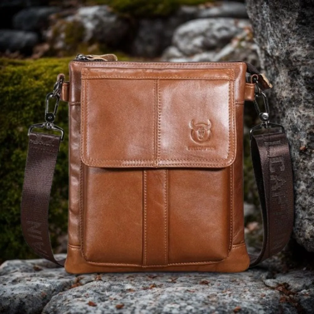 Maison Sacoches Captain sacoche cuir homme marron