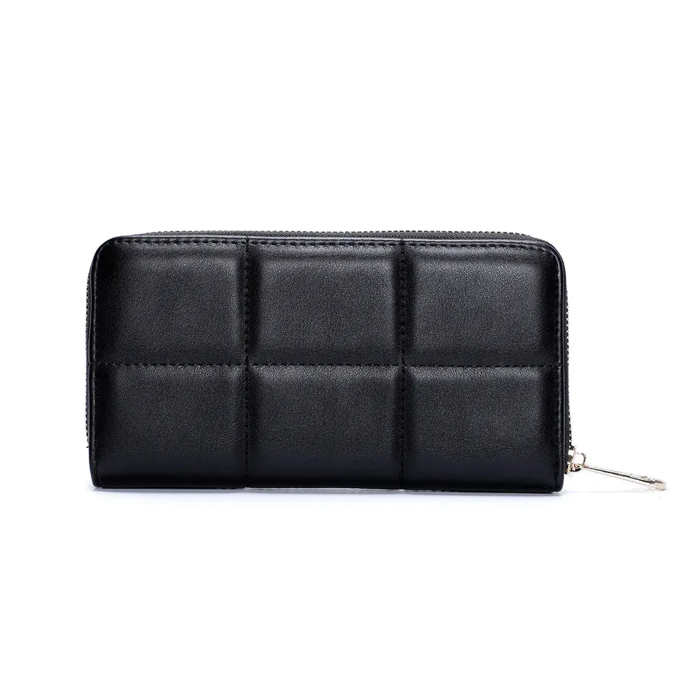 Gallantry Petite Muse portefeuille marron matelassé