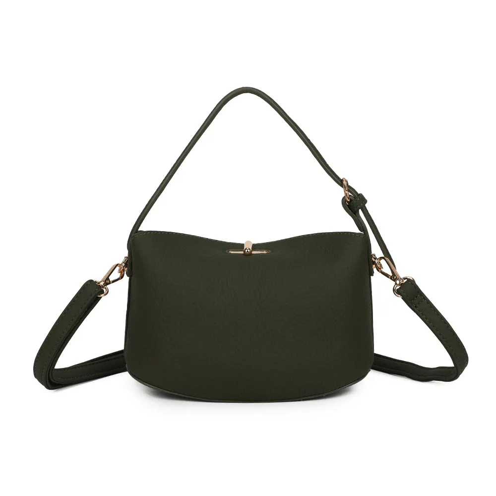 Gallantry Paris Le Mélaris petit sac bandoulière Vert Foncé