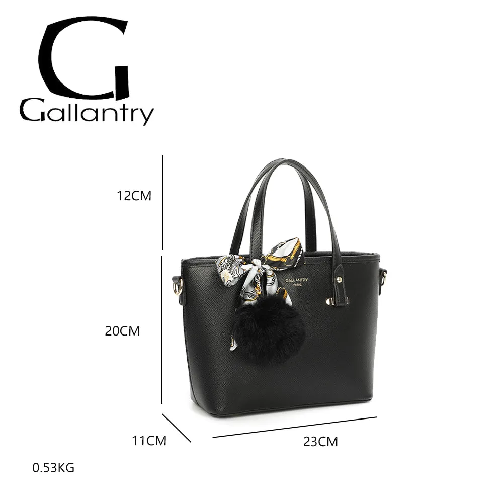 Gallantry Paris Le Amélis sac à main Noir foulard