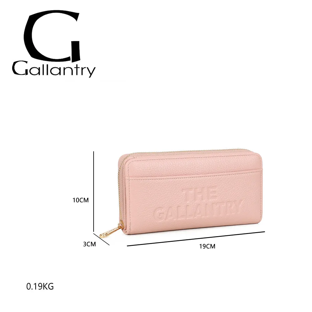 Gallantry Le Compagnon Tendre portefeuille noir 19 cm zippé