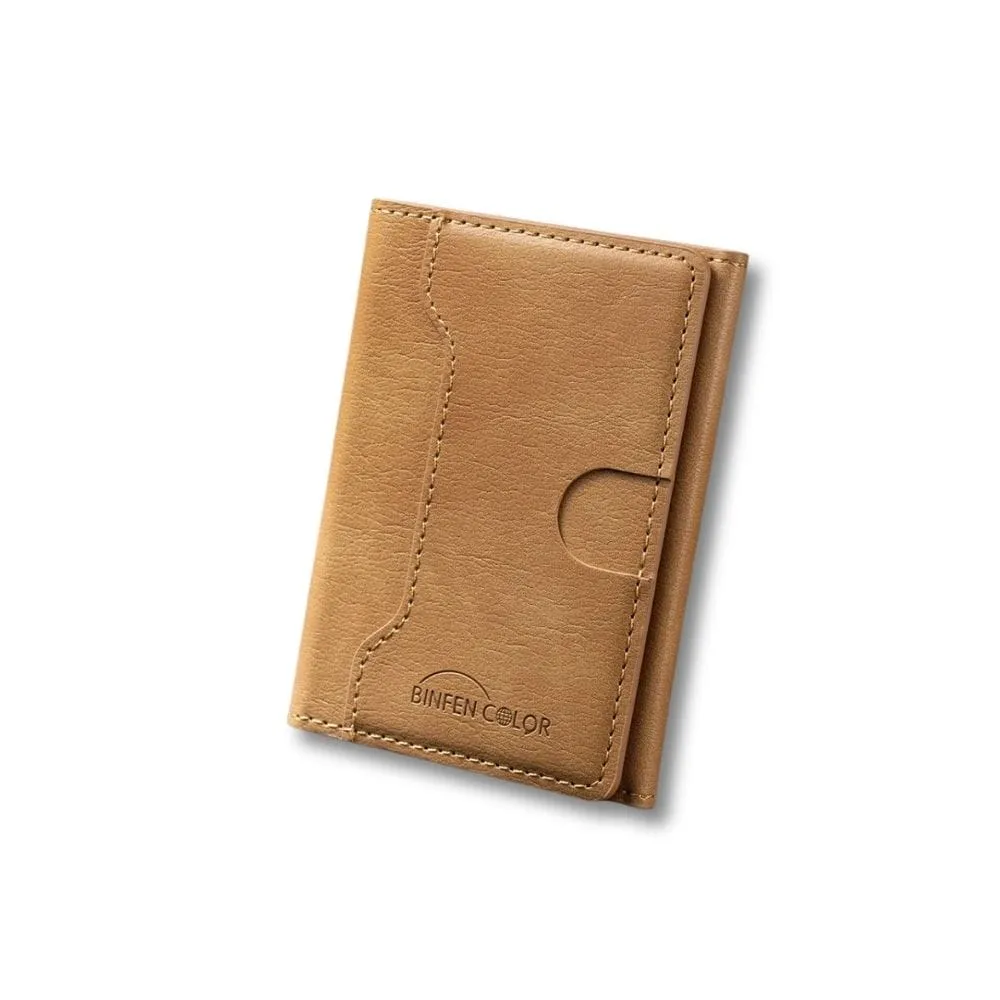 Maison Sacoches Toren porte-cartes téléphone marron aimanté