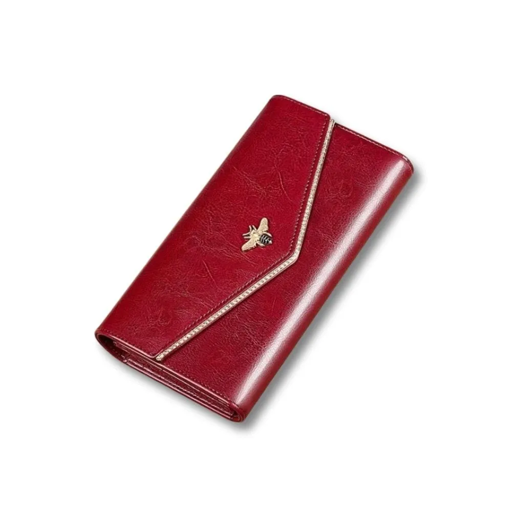 Maison Sacoches Selia porte-monnaie femme rouge cuir