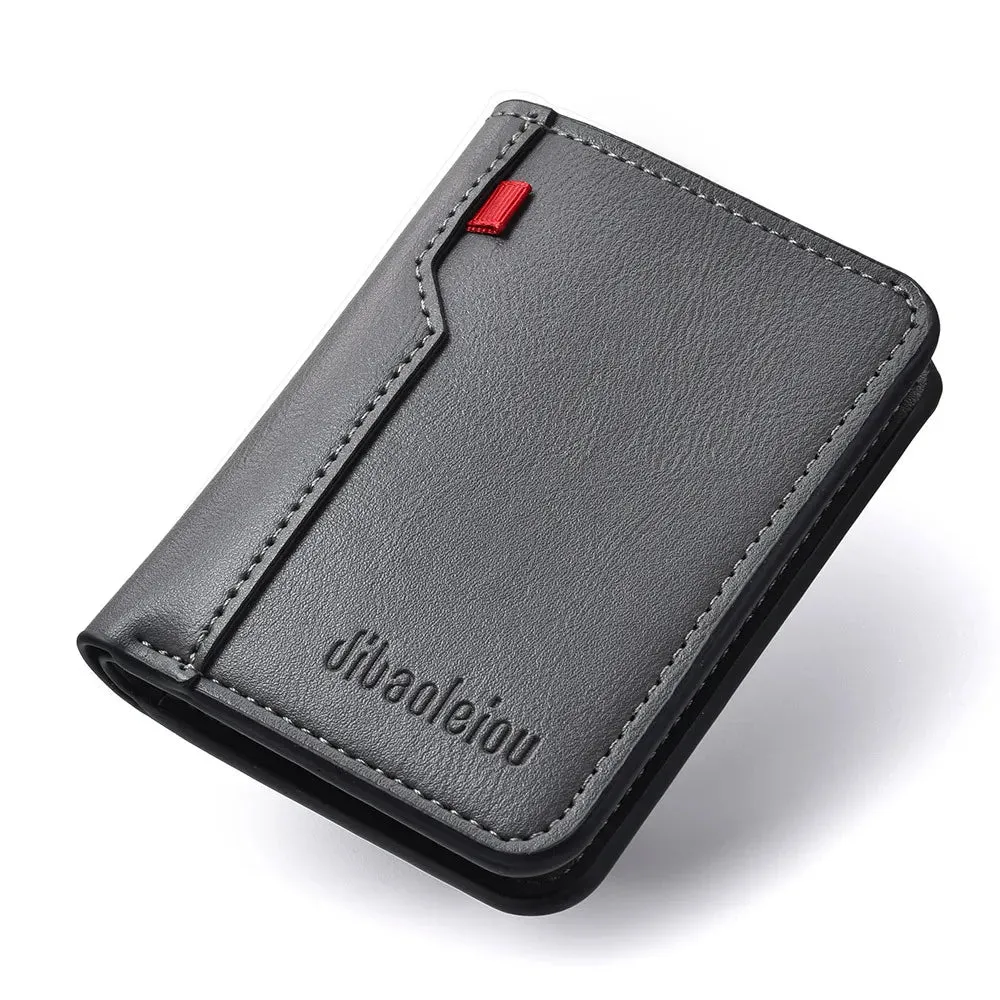 Mon Sacoche Fin et Élégant Portefeuille Marron Fin