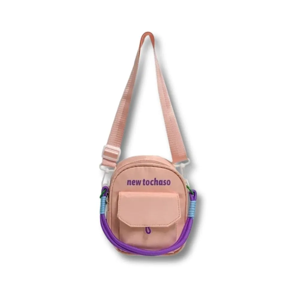 Maison Sacoches Zipi sac bandoulière enfant rouge Oxford