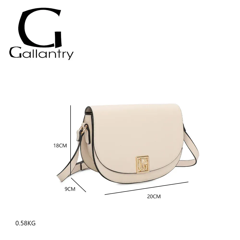 Gallantry La Raffinée sac bandoulière Or demi-lune