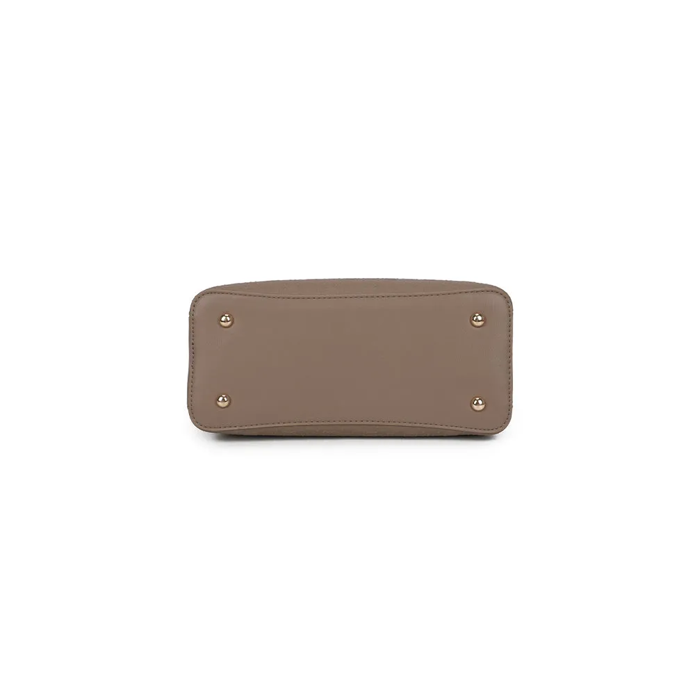 Gallantry Paris Le Mélys sac à main taupe foncé cœurs