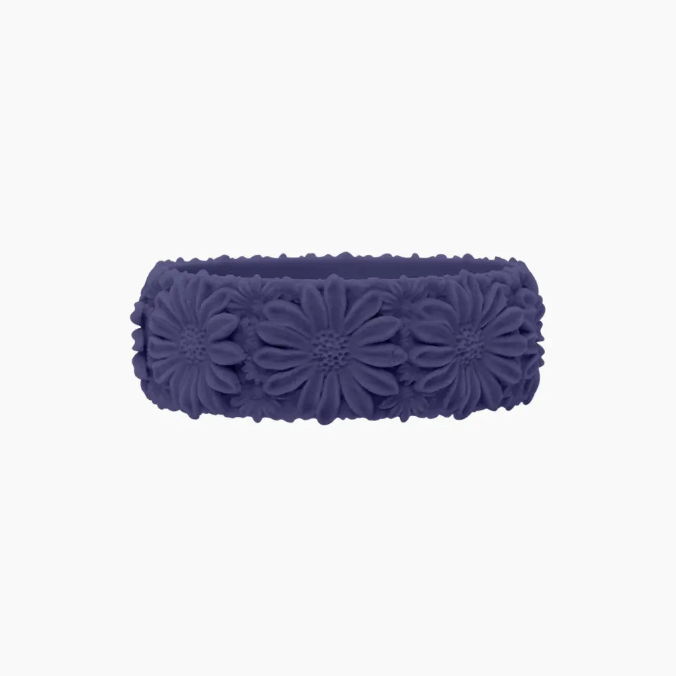 O bag Daisy Big bracelet bleu iris