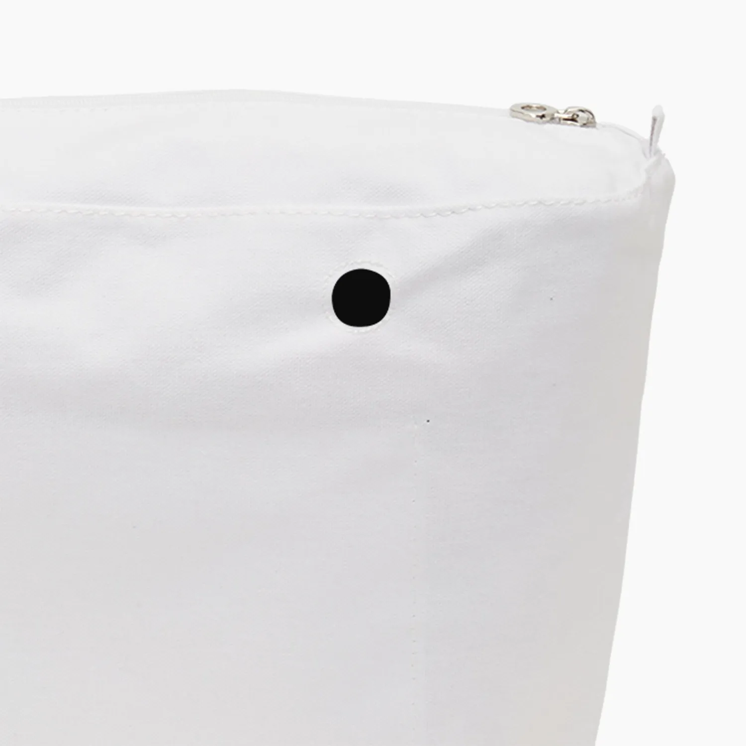 O bag sac sacoche intérieure canvas blanche fermeture zip
