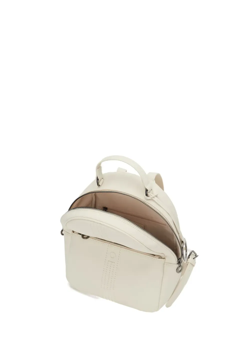O bag Thuile sac à dos tissu gommé beurre poche zippée