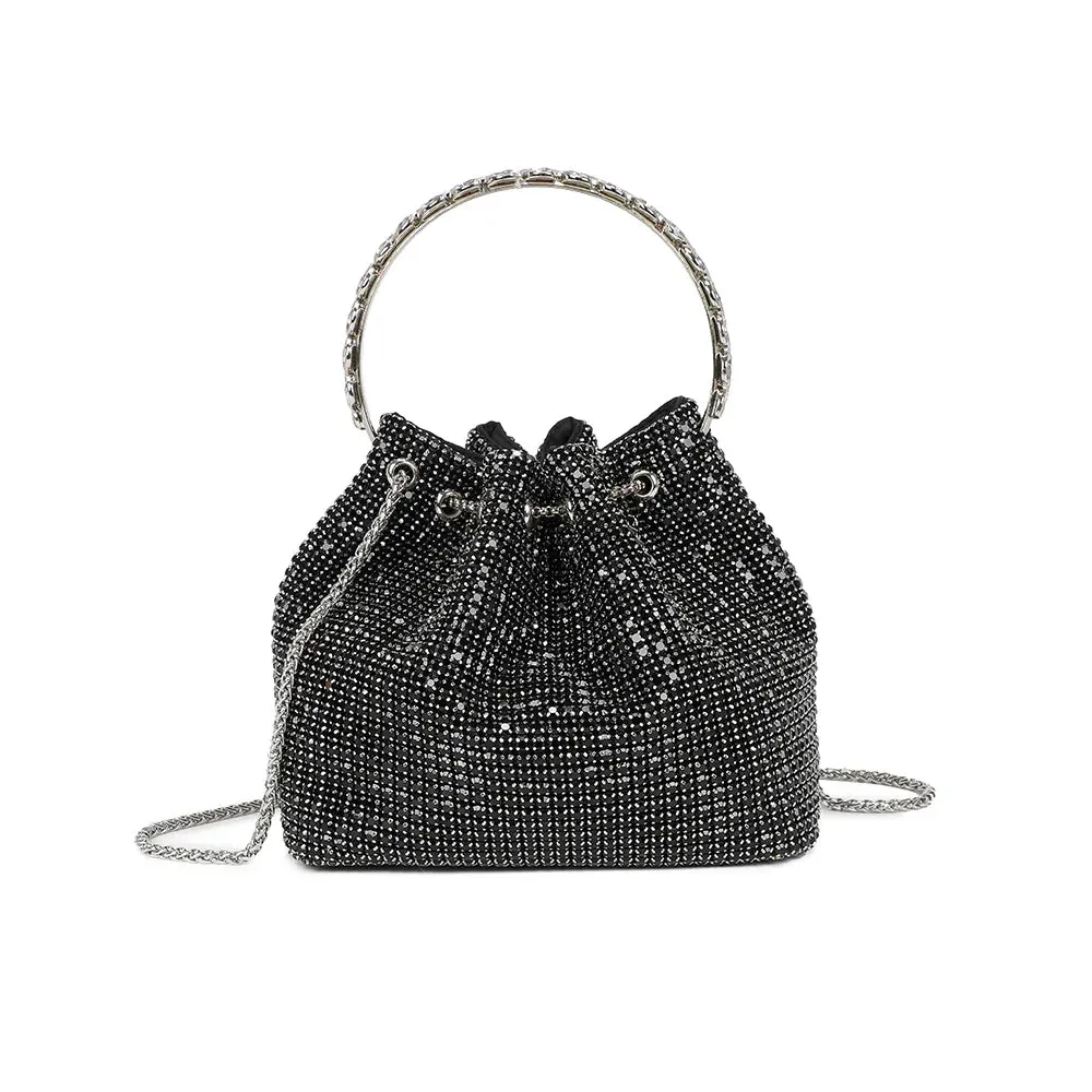 Gallantry Paris Wendy Sac Seau Strass Noir soirée