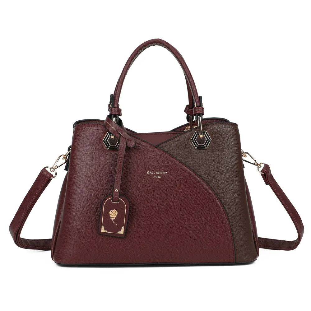 Gallantry Harmonie Trio sac à main rose foncé bicolore