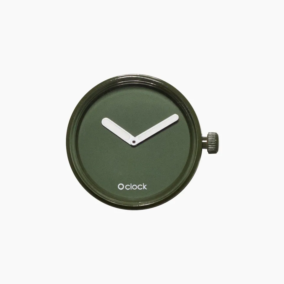 O bag O Clock mécanisme montre olive ton sur ton
