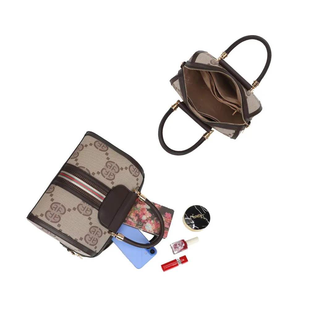 Gallantry Paris Le Montieri sac à main brown coffee monogramme