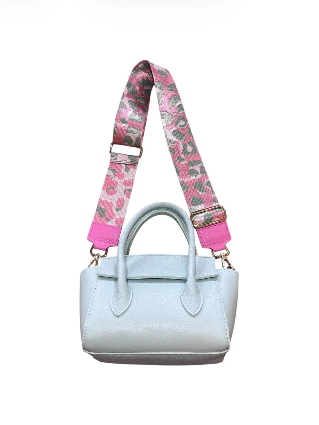 Hexagone Cuir Candy sac cuir jaune sorbet pastel