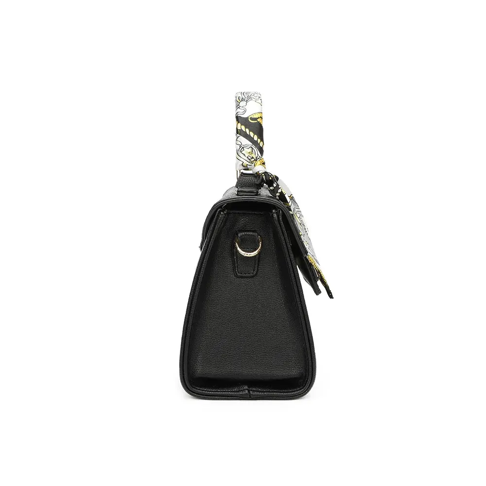 Gallantry Paris Giuliana sac à main noir foulard croco