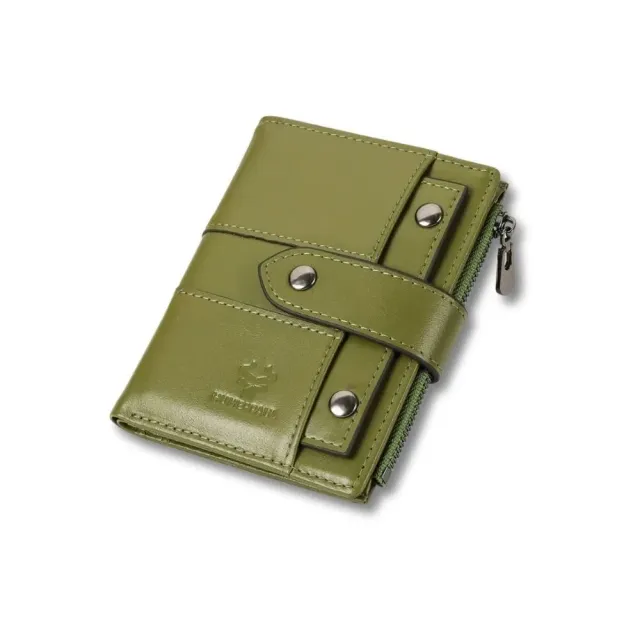 Maison Sacoches Mavie porte-cartes vert cuir