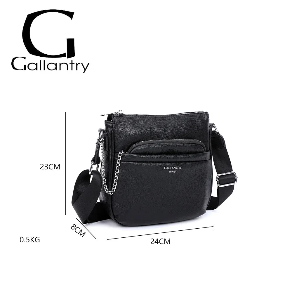Gallantry Paris Alex sac bandoulière noir zippé