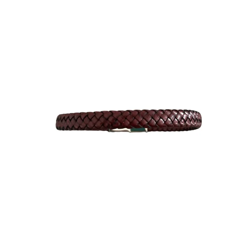 Hexagone Cuir Tressé Plat bracelet cuir
