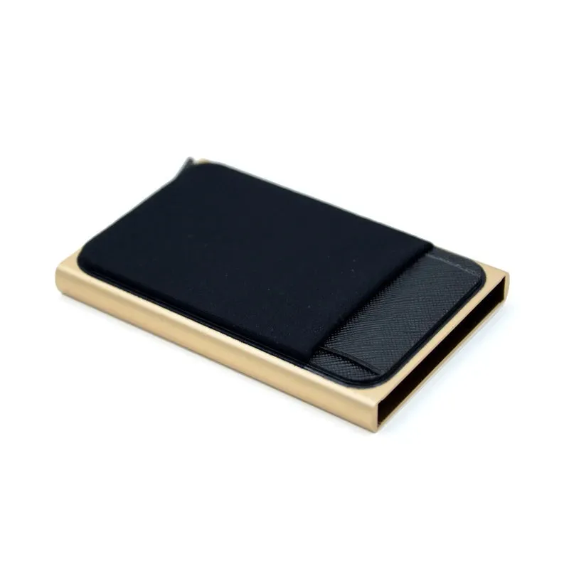 Mon Sacoche Aluminium Porte Cartes Anti-RFID Noir