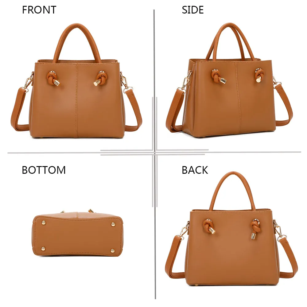 Gallantry Paris Le Ambre sac à main marron bandoulière amovible
