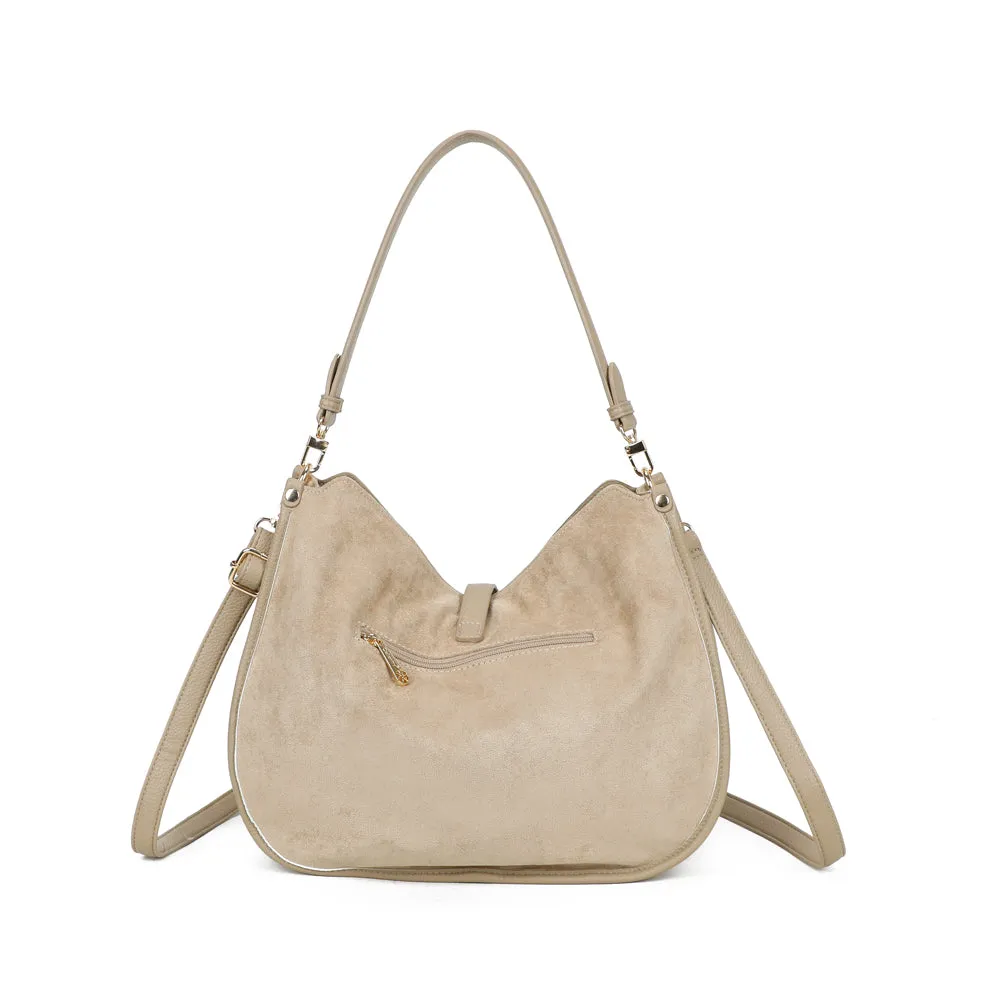 Gallantry Paris La Méorine sac cabas Taupe effet suédé